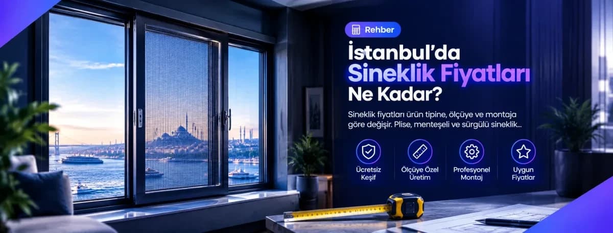 İstanbul sineklik fiyatları plise menteşeli karşılaştırma
