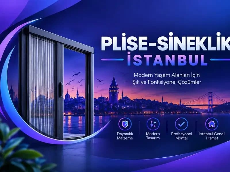 İstanbul ölçüye özel plise sineklik